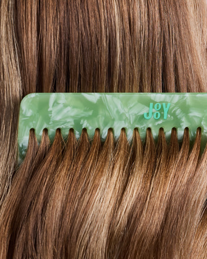 Wide Tooth Comb + Zip Bag
